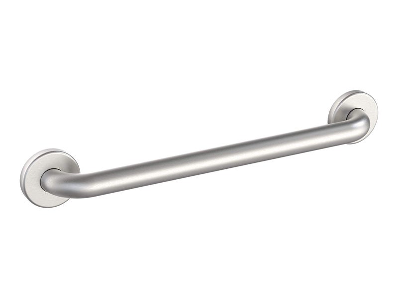 WingIts WGB5SS12 STANDARD Grab Bar, Concealed Mount, Satin Stainless Steel, 12-Inch Length by 1.25-Inch Diameter - Image 1